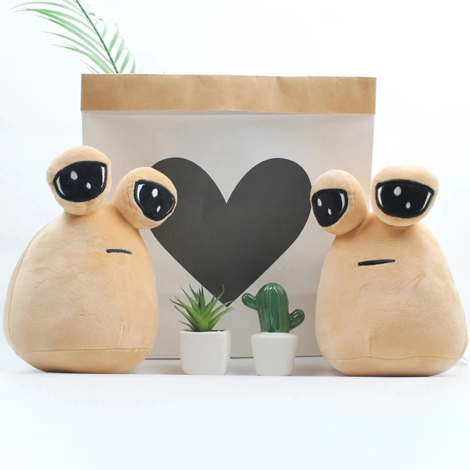 New My Pet Alien Pou Plush Toy Kawaii Alien Pet Doll Cute Pou Stuffed Toys Soft Pillow Plush Animal Gift Toys For Kids Girls